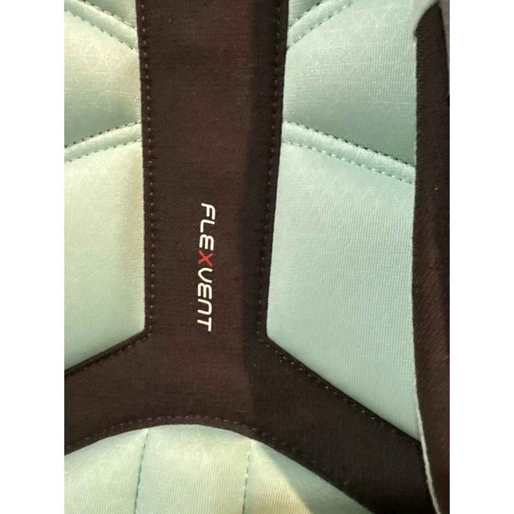 The North Face Surge Flexuent Laptop Backpack Light Gray Teal Outdoor Hiking
